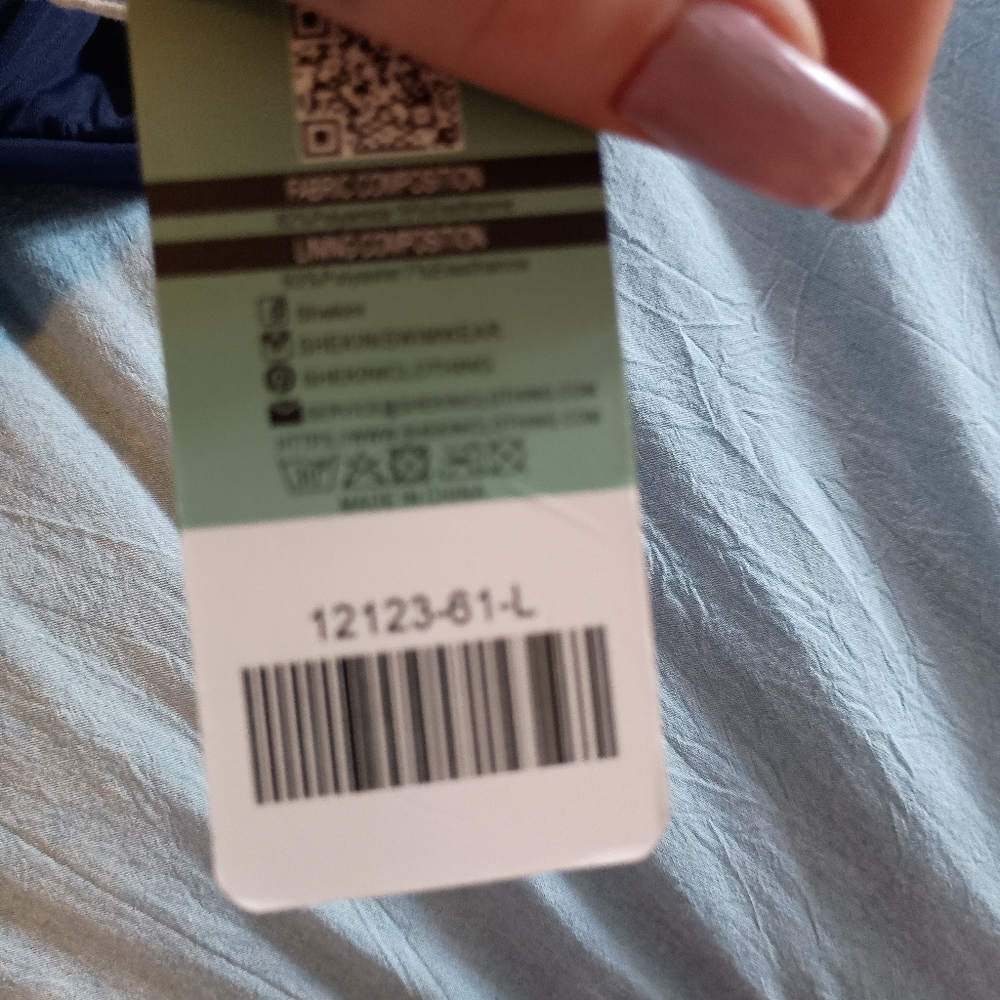 NWT shekini large navy blue bikini top - Picture 9 of 10